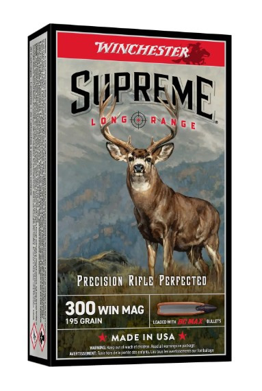 WINCHESTER SUPREME LONG RANGE 300 WIN MAG 195 GR BC MAX S300BC