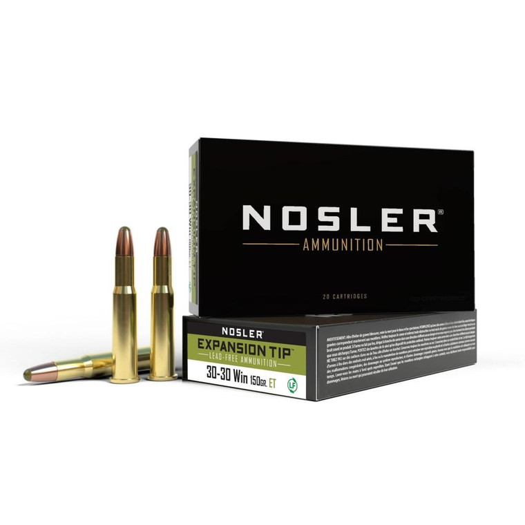 Nosler E-Tip Rifle Ammunition 30-30 Win 150gr E-Tip 2250 fps 20/ct