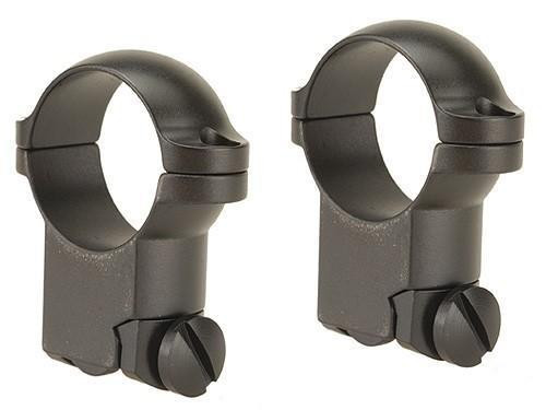 Leupold 2-Piece Solid Steel Ringmounts - Ruger M77 1" Super High Matte Black
