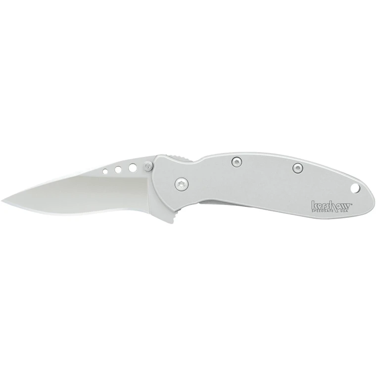 Kershaw Ken Onion Scallion Folding Knife 2-2/5" Drop Point Blade Silver