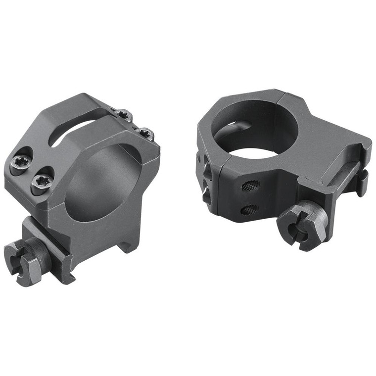 Weaver 4-Hole Tactical Picatinny Aluminum Scope Rings 1" X-High Matte