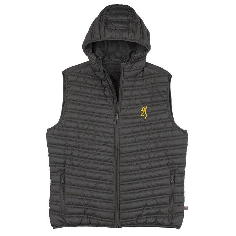 Browning Packable Puffer Hooded Vest Carbon S