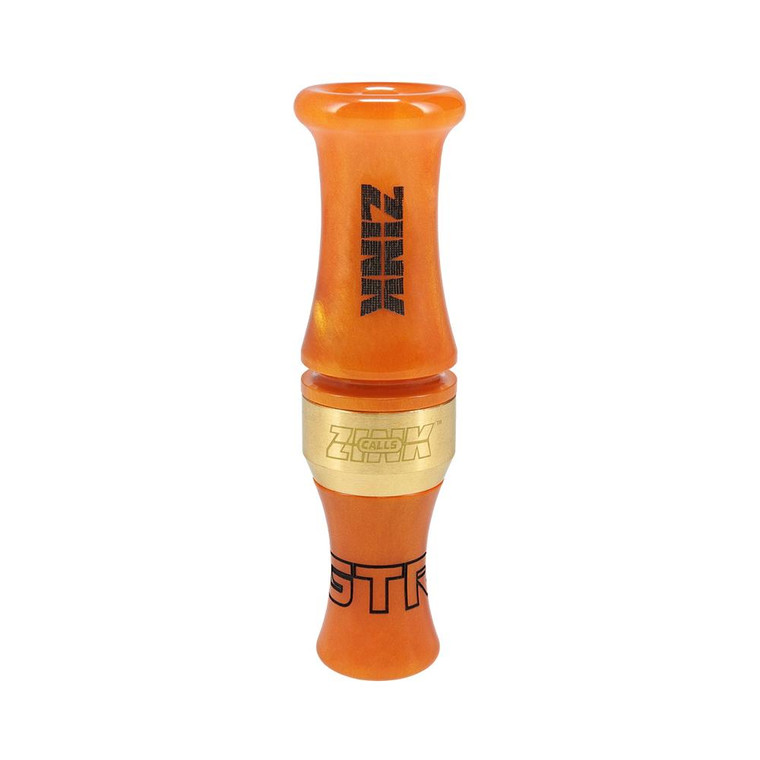Zink Green Top Rocker Duck Mouth Call Orange Marbleade