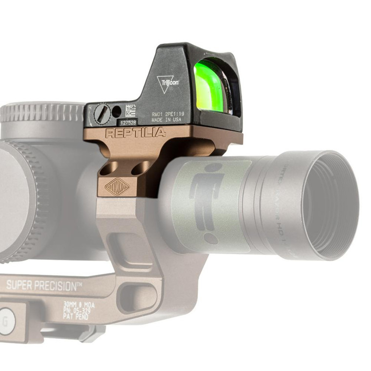 Reptilia ROF-90 Red Dot Mount for Trijicon RMR & SRO 30mm FDE