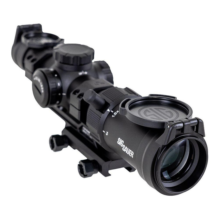 Sig Sauer SPR Rifle Scope 1-4x24mm 30mm SFP Hellfire FL-4 Illum. Black with Mount