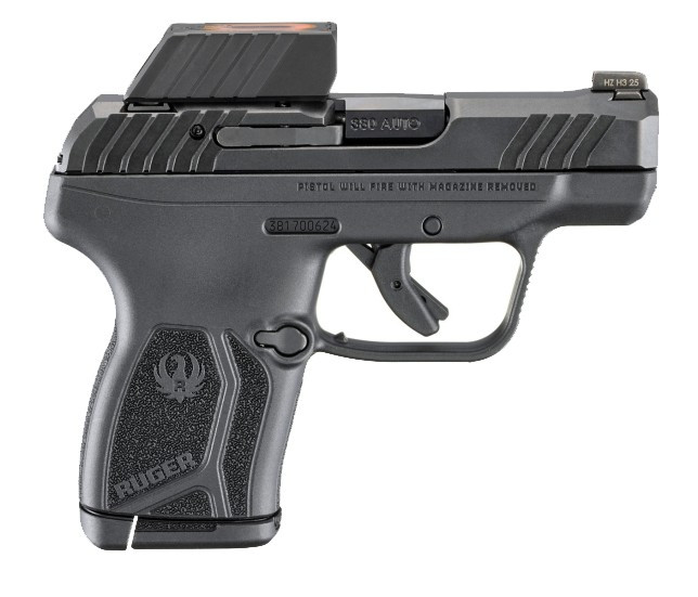 RUGER  LCP MAX 380ACP 2.8IN BARREL 10RD BLACK TRITIUM WITH WHITE OUTLINE READYDOT MICRO REFLEX 13758