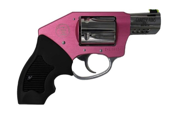 CHARTER ARMS COYOTE OFF DUTY 380 ACP 2IN PORTED BARREL 5RD PINK/HI-POLISH ALUM FRAME CONCEALED HAMMER COMPACT GRIP 53812