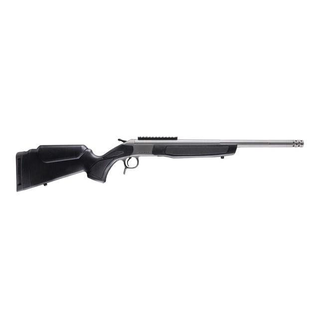 CVA Scout TD Single Shot Rifle .360 Buckhammer. 20" Threaded Stainless Barrel Black Stock 0 MOA Pic Rail