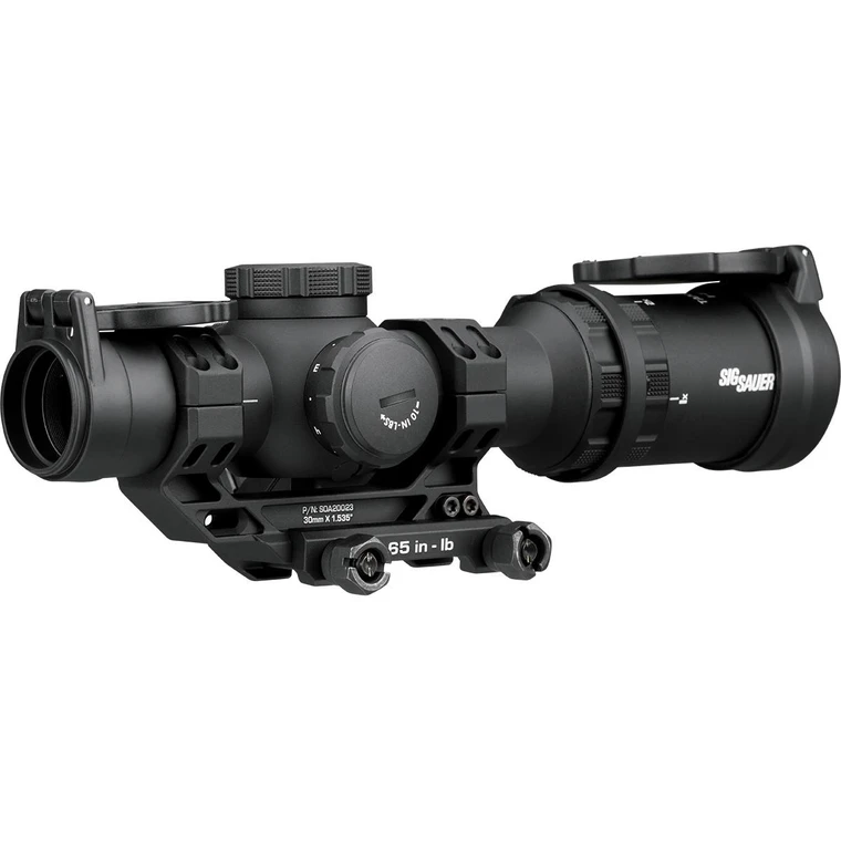 Sig Sauer Tango-MRS Compact Rifle Scope 1-6x24 30mm SFP BDC6 Illum. Black with Romeo 1 Red Dot