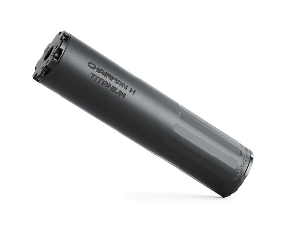 BOSS CHAIRMAN K - 5/8X24- VENTED END CAP 7.62 COMPACT DUTY RATED SILENCER STAINLESS NITRIDED CORE VENTED END CAP GAS BLOWBACK ACTION (TRADITIONAL AR-15 AND SIMILAR) CK-15060-762-SS-58-VE-BLK