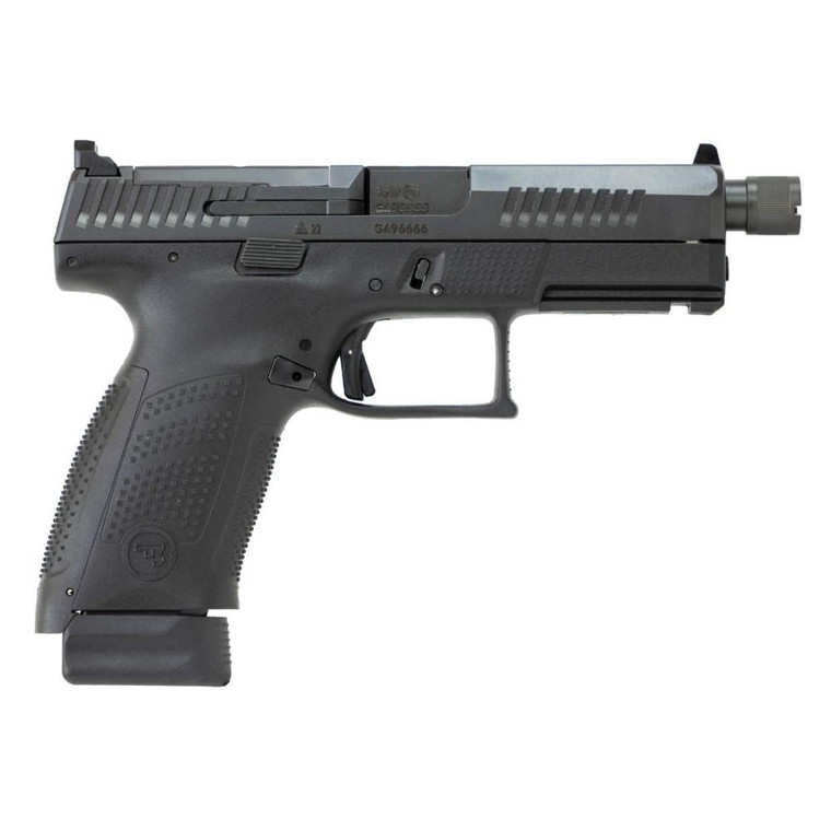 CZ USA P-10 C Handgun 9mm Luger 17rd Magazine 4.6" Threaded Barrel Black Optics Ready Suppressor Ready