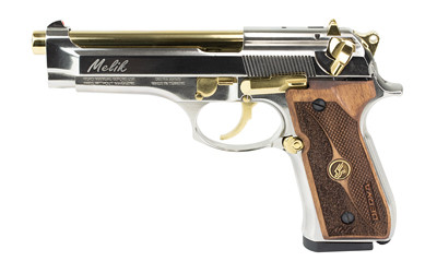 DERYA MELIK 9MM 4.9" 10RD SLVR/GOLD
