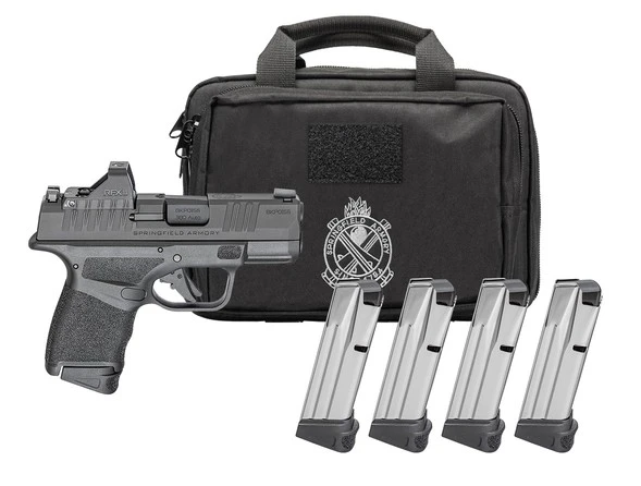 SPRINGFIELD ARMORY HELLCAT OSP 9MM 3IN BARREL 10RD BLACK U-DOT 4MAGS CA HC9319BOSPCA-PAC