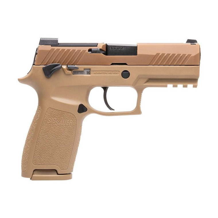 Sig Sauer P320-M18 Handgun 9mm Luger 10rd Magazines (3) 3.9" Barrel Coyote Tan CA Compliant