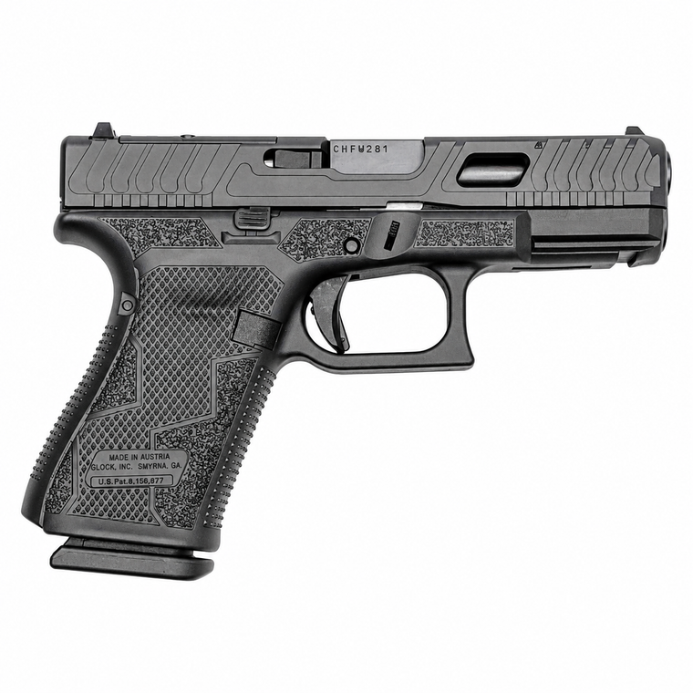 GLOCK 19V BANSHEE QUAD PORT 9MM 15RD BLACK PV1950203BANBLKP CAMFOUR EXCLUSIVE