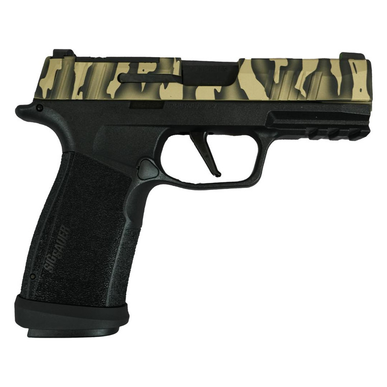 Sig Sauer P365 "Tiger Striped" XMACRO TACOPS Handgun 9mm Luger 17rd Magazines(4) 3.7" Barrel