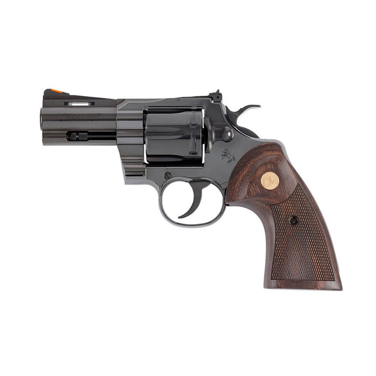 Colt Python Blued Handgun .357 Mag 6rd Capacity 3" Barrel Walnut Target Grips