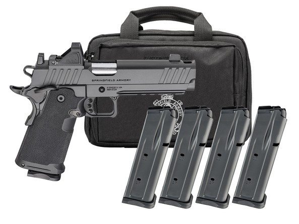 SPRINGFIELD ARMORY 1911 DS PRODIGY AOS COMP 9MM 5IN BARREL 10RD BLACK U-NOTCH W/TRITIUM LC 4MAGS PH9119AOSLC-COMP-PAC