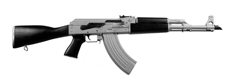 ZASTAVA ZPAPM70 AK RIFLE SILVER CERAKOTE AND BLACK HARDWOOD FURNITURE 19.7IN CHROME LINED BARREL 1.5MM RECEIVER BULDGED TRUNNION 20RD ZR7762CSB