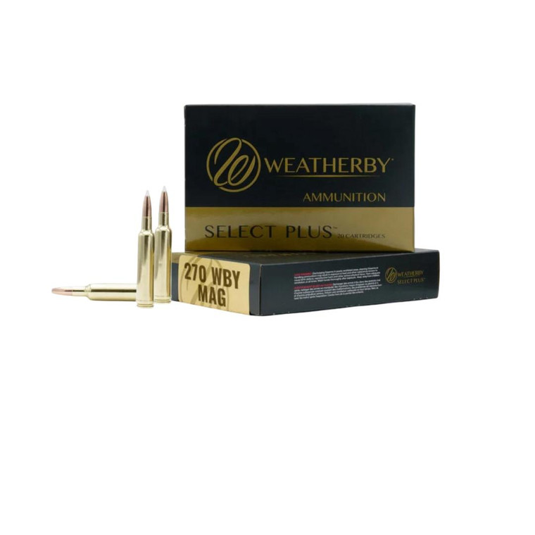 Weatherby Select Plus Barnes TTSX Rifle Ammunition 270 Wby Mag 130gr PT 3400 fps 20/ct