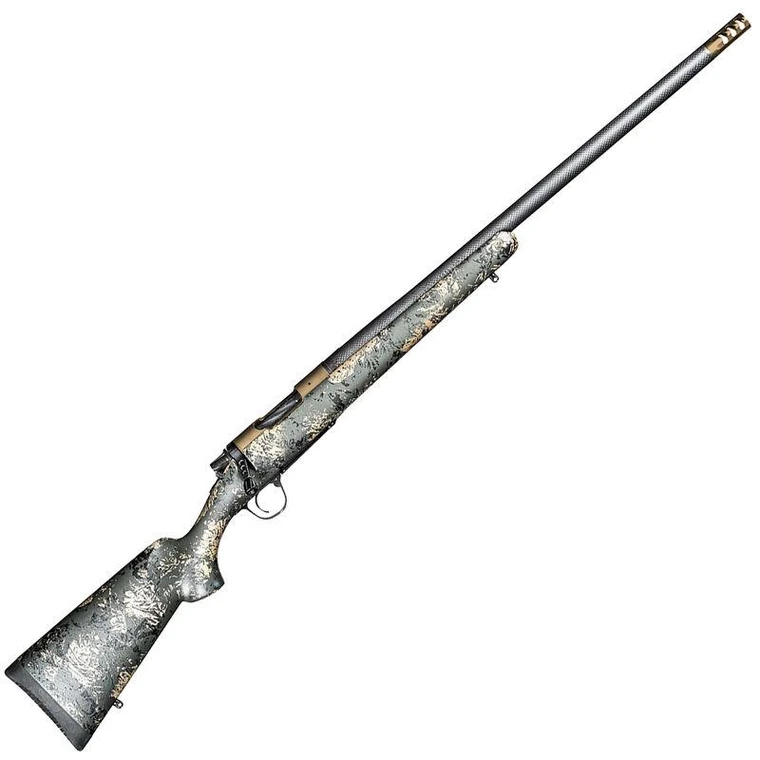 Christensen Arms Ridgeline FFT Rifle 300 WSM 3/rd 20" Barrel Green with Black and Tan Webbing
