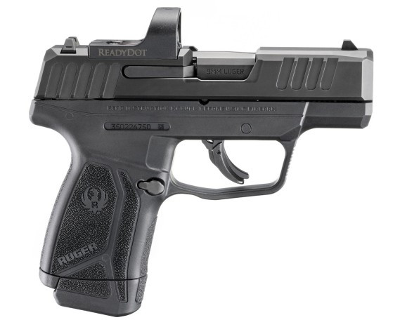 RUGER MAX9 9MM 3.2IN BARREL 12RD BLACK OR WITH RUGER READY DOT SIGHT MANUAL SAFETY ONE MAG  3523