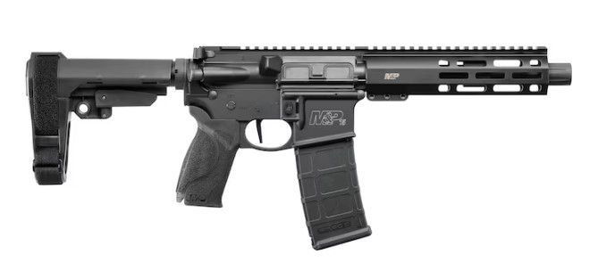 SMITH & WESSON M&P 15 PISTOL 5.56 NATO 7.5IN BARREL 30RD ADJUSTABLE BRACE BLACK 13320