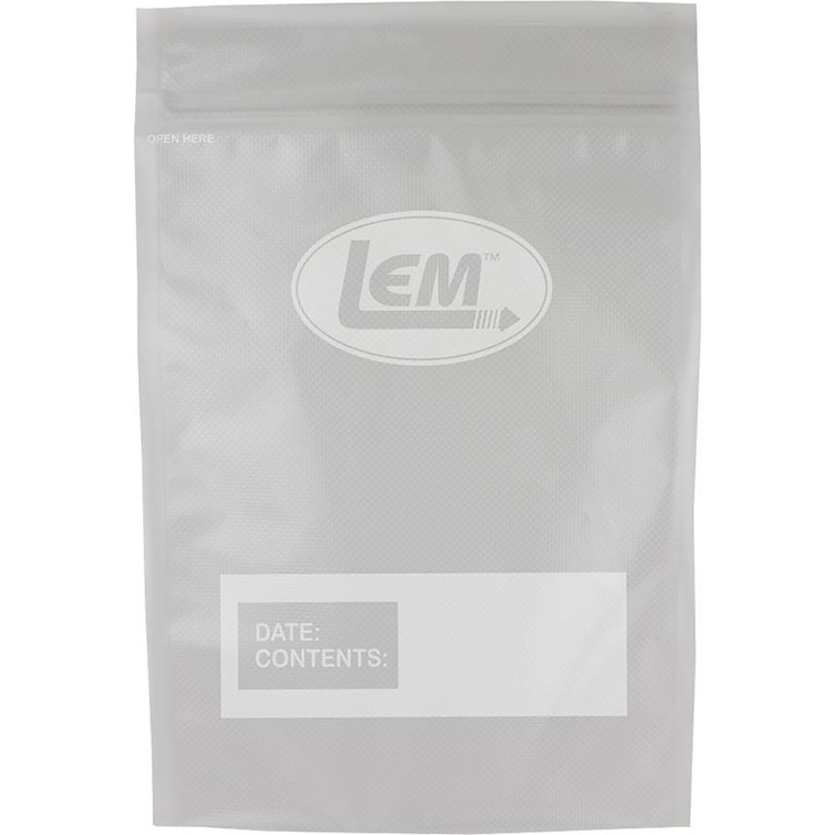 LEM Products MaxVac Zipper Top Vacuum Bags Gallon Size 11"x16" 20/ct