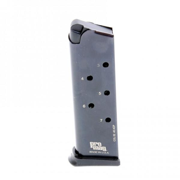ProMag Steel Handgun Magazine 1911 Government .45 ACP Blued 7/r