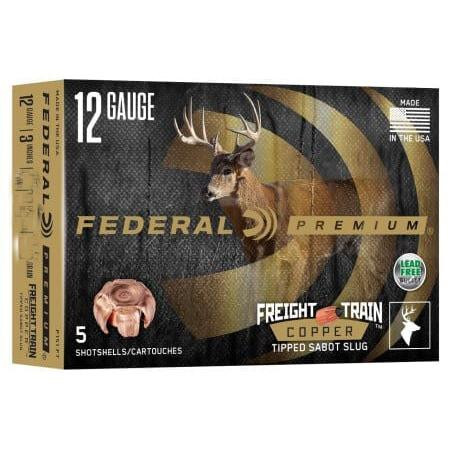 Federal Premium Freight Train Copper 12ga 2-3/4" 300gr Slug 1900 fps 5/ct