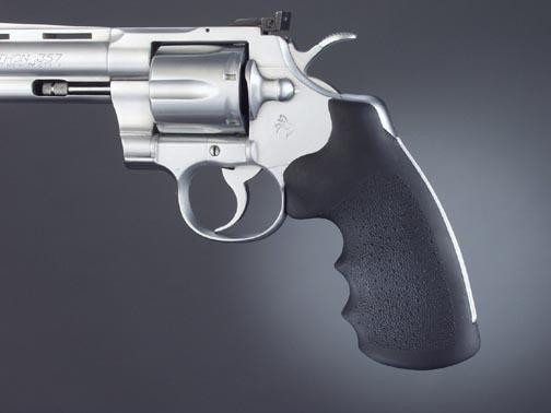Hogue Colt Python Rubber MonoGrips - Black