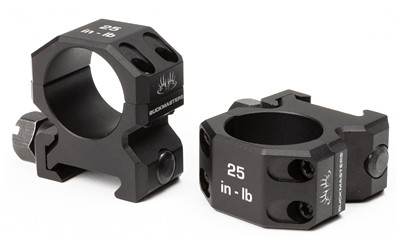 SIG BUCKMSTRS RINGS 1" ALUM LOW BLK