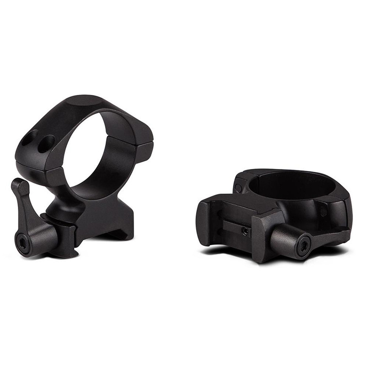 Konus 2-Piece Steel Riflescope Rings With Quick Release Lever 30mm High Matte Black