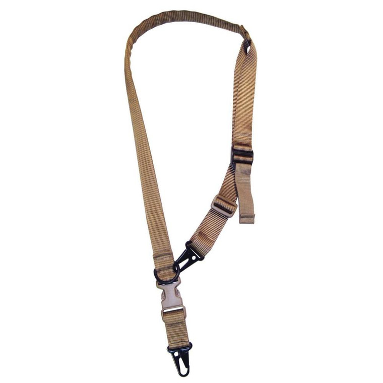 TacShield Warrior 2n1 Padded Sling with HK Snap Hook 1.25" Coyote