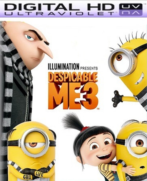 Despicable Me 3 HD Ultraviolet UV Codes  (FLASH SALE WILL END WITHOUT NOTICE)  