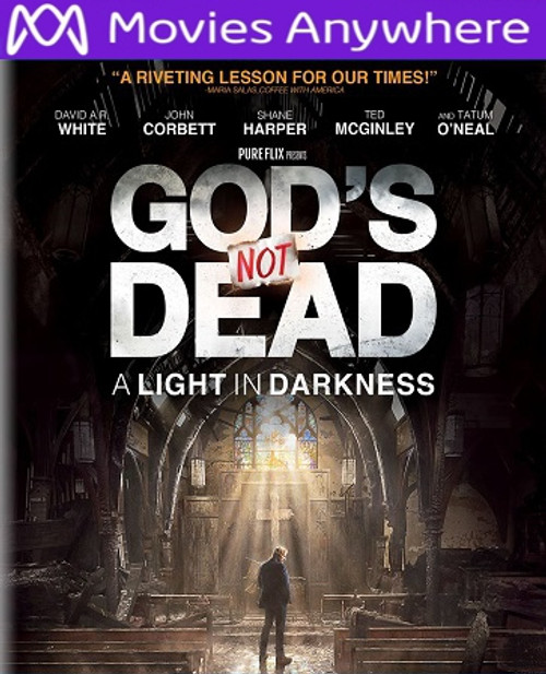 God's Not Dead: A Light in Darkness  HD UV or iTunes Code via MA 