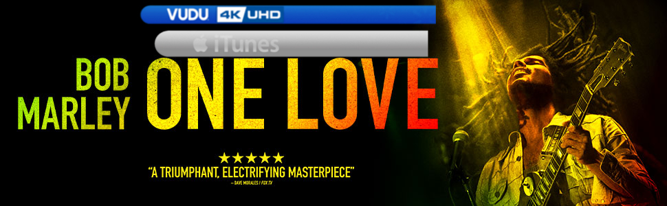 Bob Marley: One Love 4K Vudu, iTunes Code