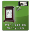 Original NannyCam WiFi Mantel Clock Nanny Cam (Tall)