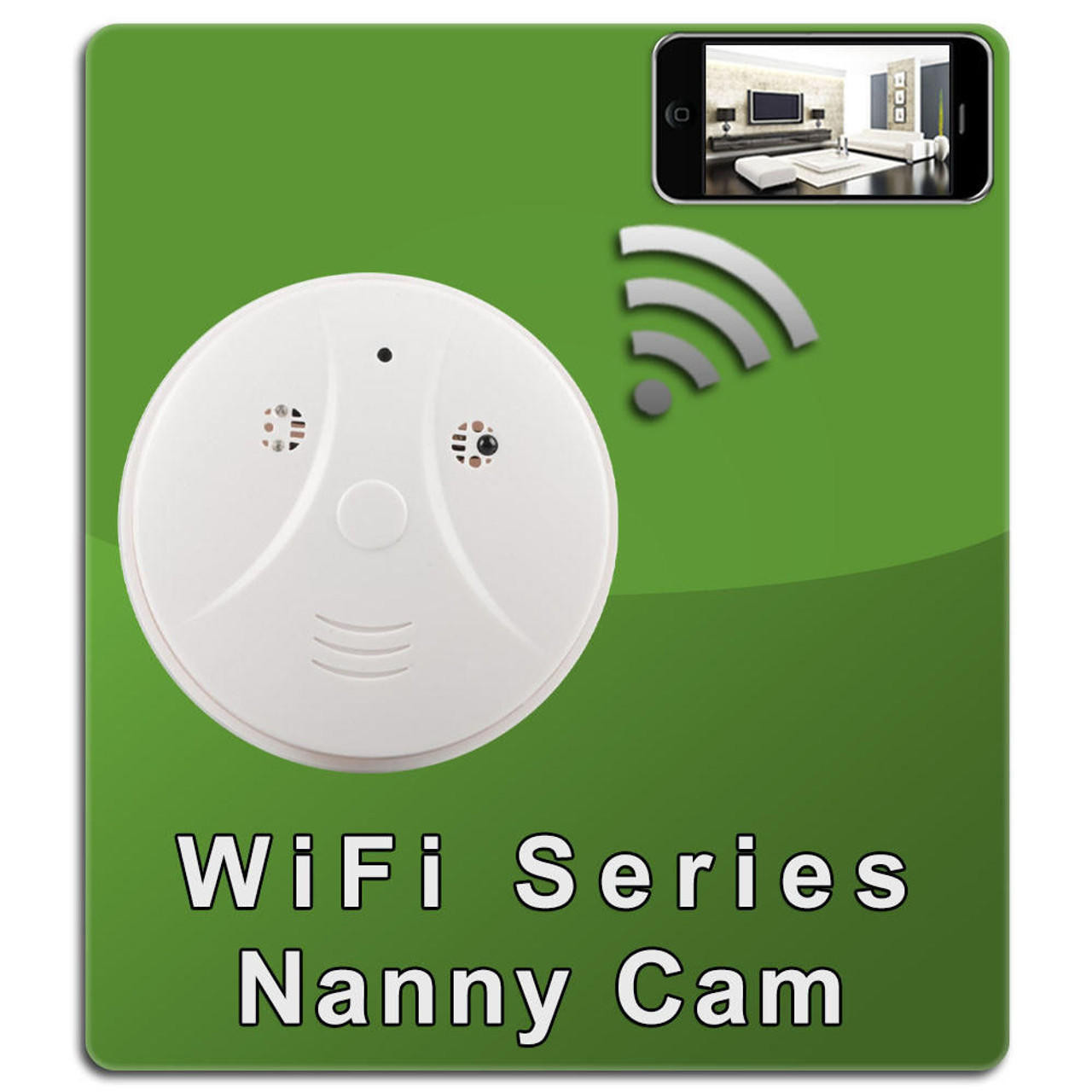 Original NannyCam WiFi Smoke Detector (V1) - GS2