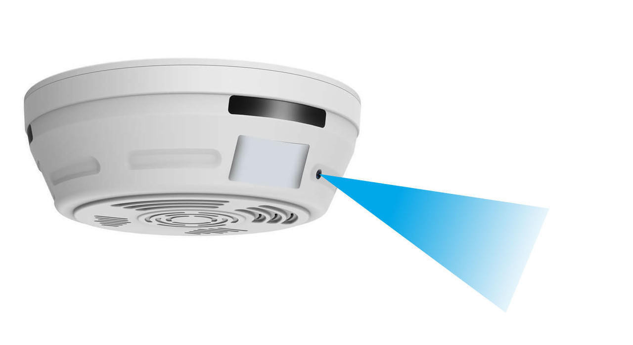 Original NannyCam WiFi PIR Smoke Detector with Night Vision- GS3