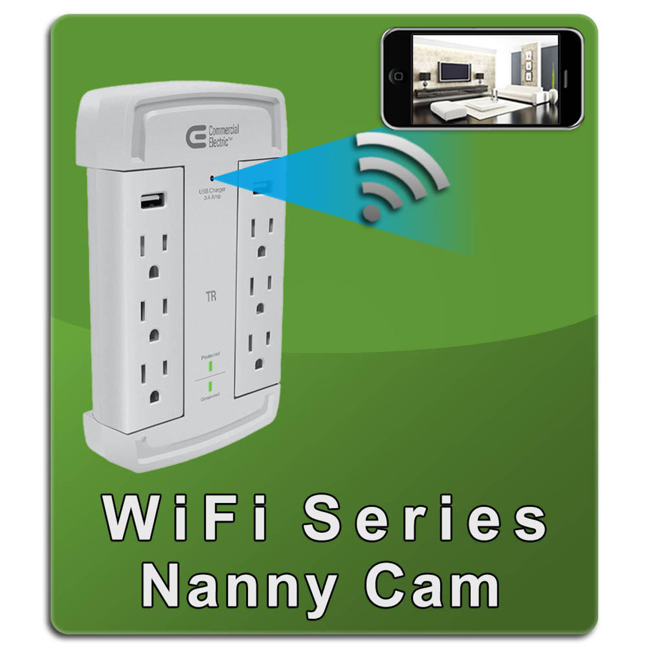 Original NannyCam WiFi AC Multi Outlet Nanny Cam V1