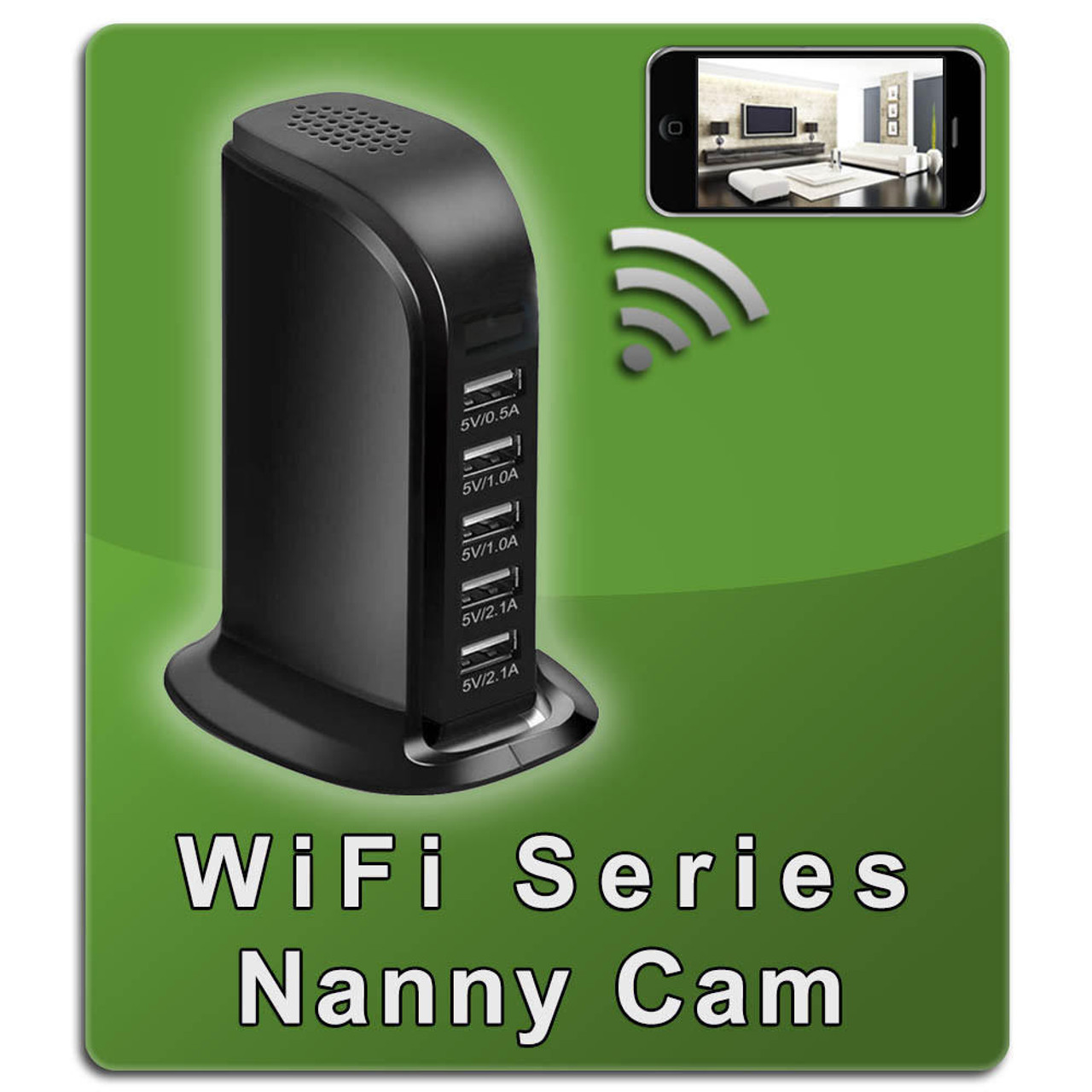 Original NannyCam WiFi USB Hub Nanny Cam (V3) - GS1