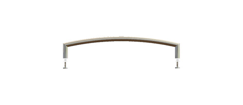 Towel Bar, Crescent, 20" Chrome