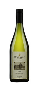 A bottle of Chardonnay wine produced by Hopewell Valley Vineyards - one of many New Jersey wineries