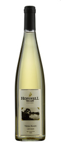 A bottle of Vidal Blanc wine produced by Hopewell Valley Vineyards - one of many New Jersey wineries