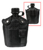 G.I. TYPE 1QT PLASTIC CANTEEN WITH COVER AND CUP BLACK