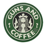 MORALE PVC  PATCH - GUNS & COFFEE 6786