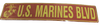 Street Sign Metal US Marines Blvd