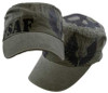 US Air Force  Skull/Wings Flat Top Cap