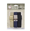 Rothco 54 Inch Military Web Belts in 3 Pack Khaki/Navy/Black